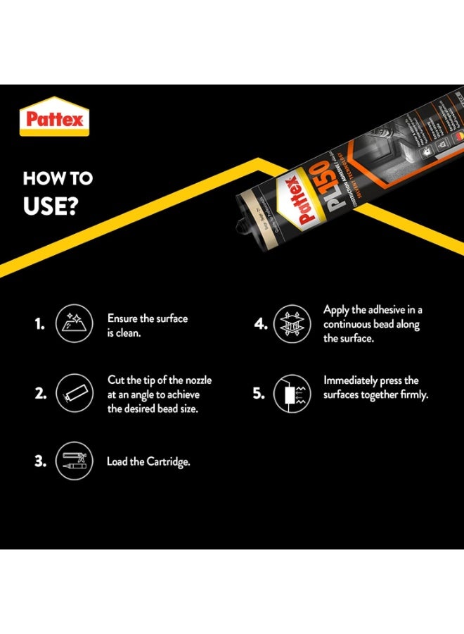 Pattex-Tube of construction Adhesive 380 gm - Image 3